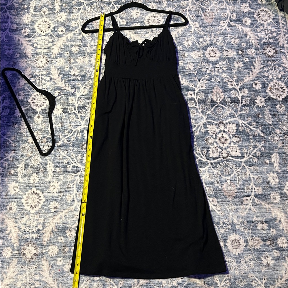 Casual Black Maxi Dress